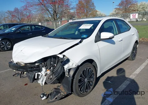2014 Toyota Corolla S Plus z USA, uszkodzony, nr VIN 2T1BURHE9EC077061